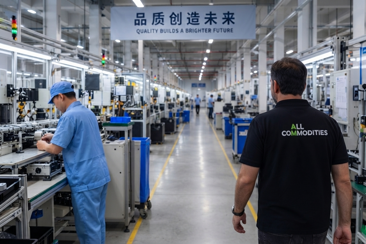 Acompanhamento de produção em fábrica na China